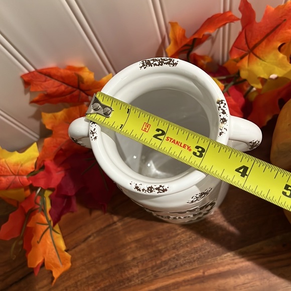 🍁Clearance- Farmhouse Fall Gather Ceramic Milk Jug Vase-Like New - Picture 10 of 13